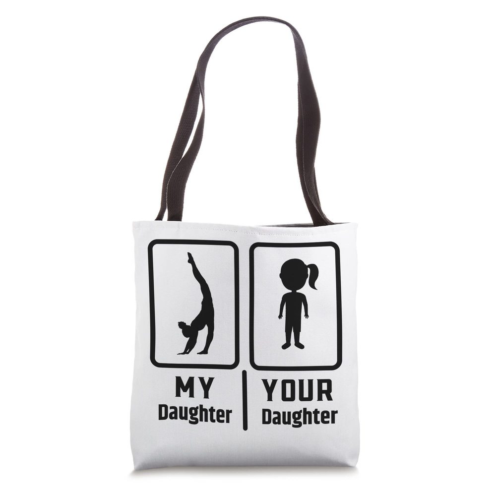 Fun Your Daughter My Daughter Messy Hair Gymnastics Tote Bag ;)